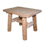 Cedar Log End Table | Lakeland Mills Edition | Log End Table