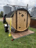 Sauna Trailer | Crank-Down Galvanized Steel | Multiple Widths and Lengths - Image 2