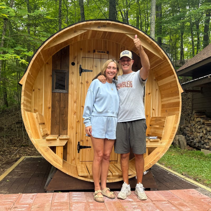 barrel sauna