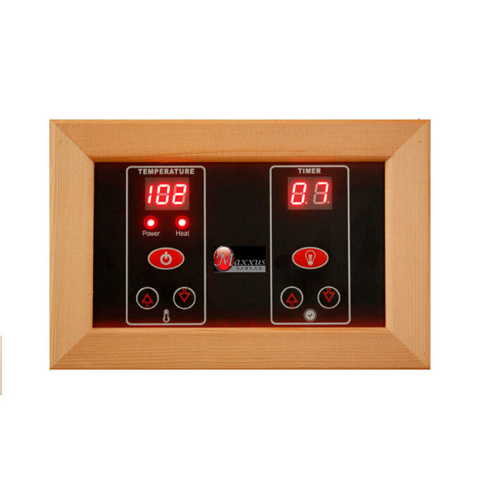 Hemlock 2 person indoor infrared sauna buy with Canadian Hemlock wood frame