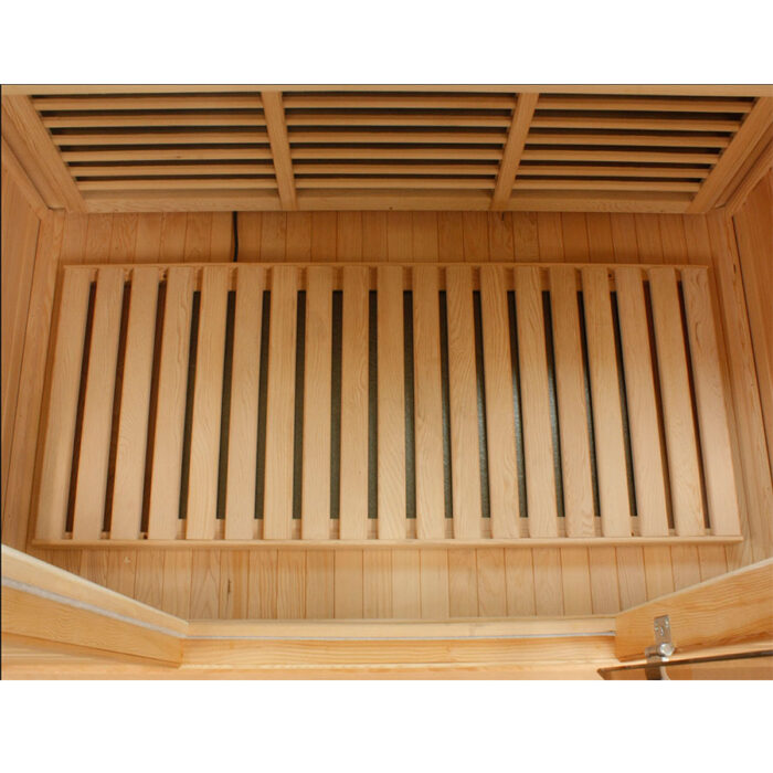 Compact 2 person indoor infrared sauna buy with tempered glass door