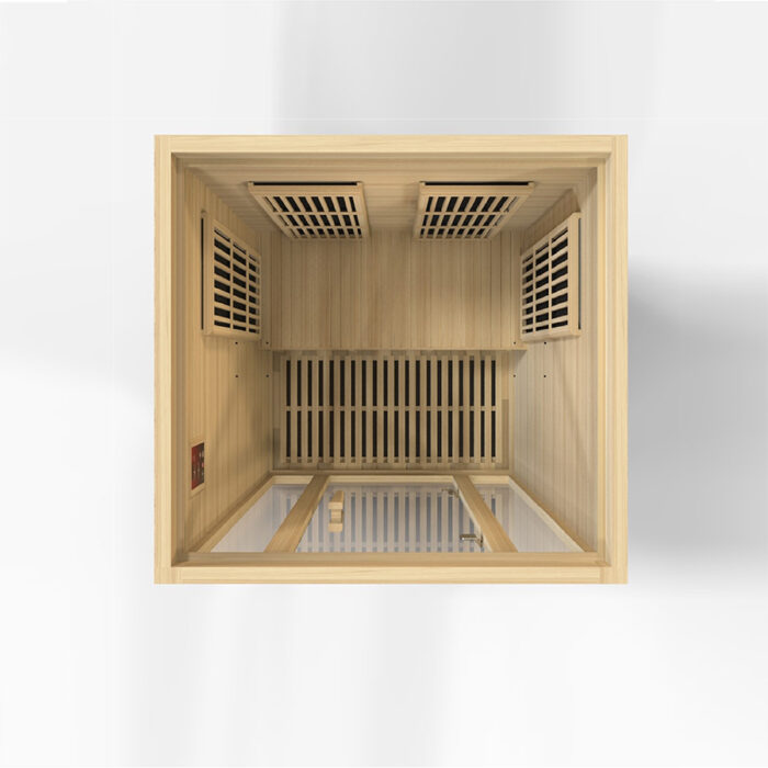 Side window detail on Seattle affordable indoor infrared sauna