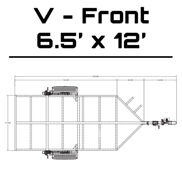 Sauna Trailer | Crank-Down Galvanized Steel | Multiple Widths and Lengths - Image 19