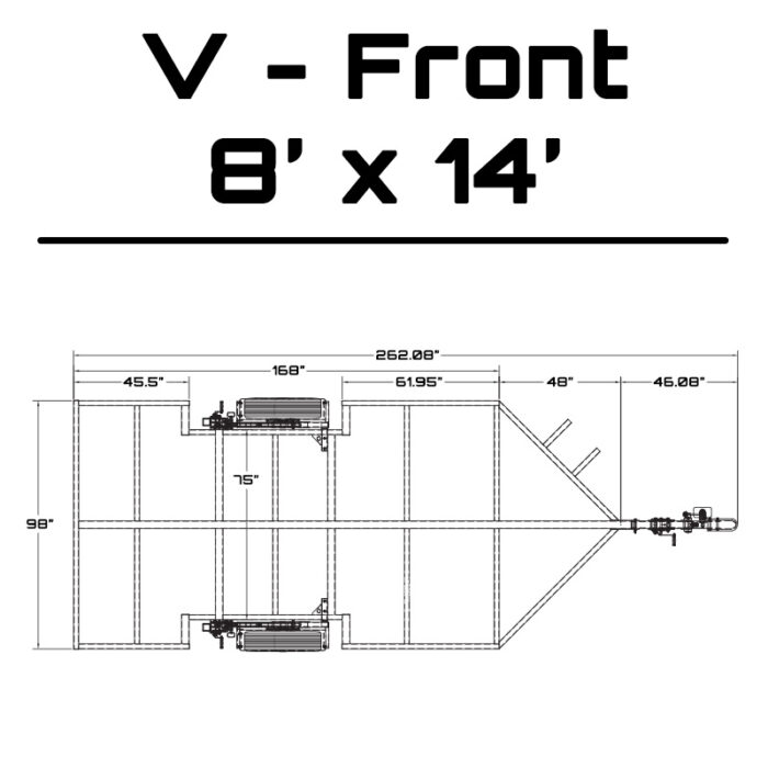 Sauna Trailer | Crank-Down Galvanized Steel | Multiple Widths and Lengths - Image 23