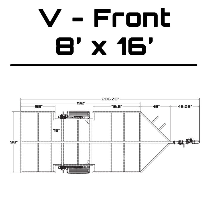 Sauna Trailer | Crank-Down Galvanized Steel | Multiple Widths and Lengths - Image 24