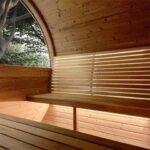 6 Person Outdoor Home Sauna Barrel Kit | Sauna Life | Model EE8G | Glass Front - Image 11