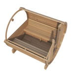 2 Person Outdoor Sauna | Sauna Life | Model E6W | Rear Window - Image 5