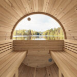 2 Person Outdoor Sauna | Sauna Life | Model E6W | Rear Window - Image 8