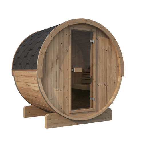 SaunaLife-EL6-Sauna-Barrel-10.2025-1 2 Person Barrel Sauna Kit | Sauna Life | Model E6 - Image 1