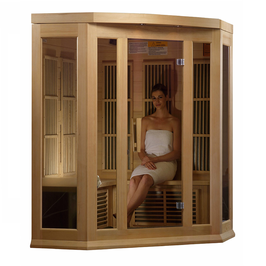 infrared sauna _ maxxus 3 _ main pic 1 Affordable 3 person cedar sauna with infrared technology
