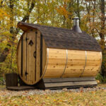 6 Person Cedar Barrel Sauna | Cedar Sauna | 6' x 8' | Cedar Sense - Image 2