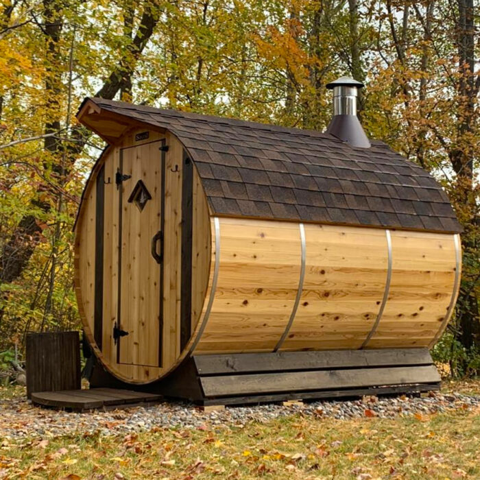 6 Person Cedar Barrel Sauna | Cedar Sauna | 6' x 8' | Cedar Sense - Image 2