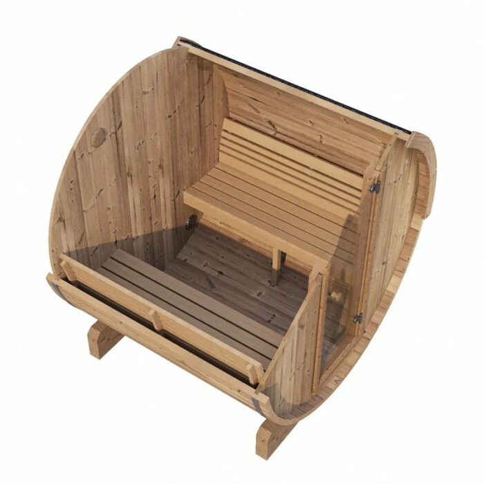 Thermo-treated spruce staves providing superior heat retention and durability
