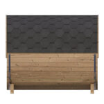 Luxury SaunaLife E7G barrel sauna with LED interior lighting and benches