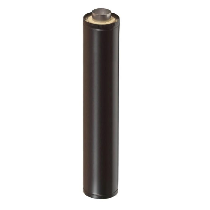 Narvi Flue 15 | Chimney Flue | Straight Rubber Flange | Black 255/120x1500 - Image 5