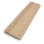 Cedar panel board with tongue and groove profile for sauna build