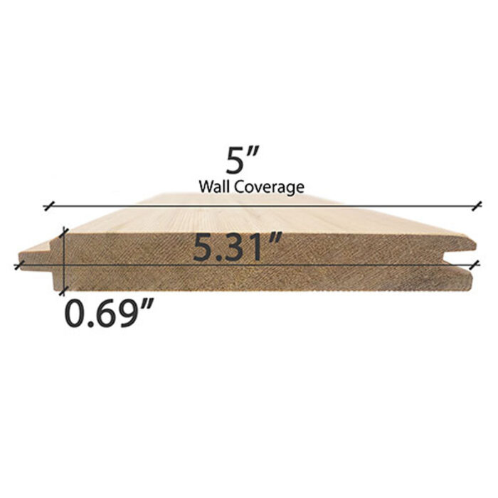 Tongue and groove cedar for sauna 1×6 vertical grain lumber board