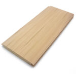Natural cedar wood with tongue and groove edges for sauna interiors
