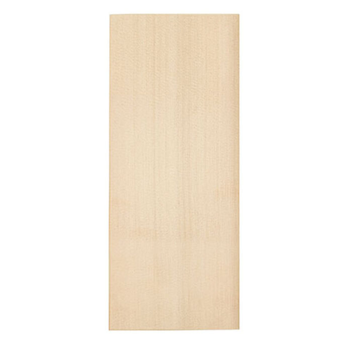 Cedar sauna wood board showing vertical grain pattern