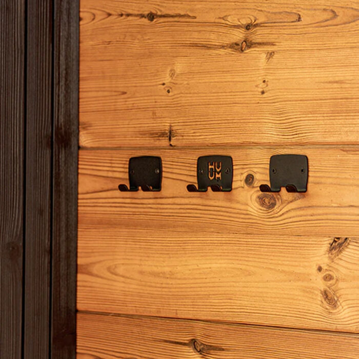 HUUM OVO Sauna Towel Hook Set | 3 Hooks | Black - Image 4