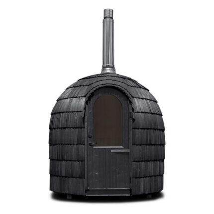 Wood burning sauna handcrafted for outdoor use