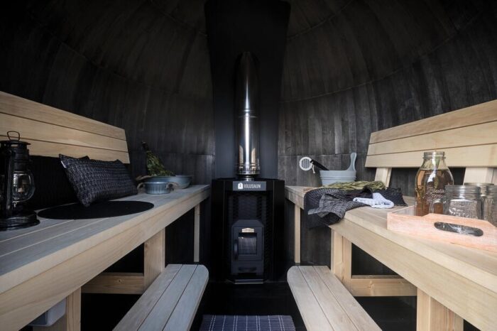 6 Person Iglusauna Panoramic | Luxury Outdoor Sauna | Ebony or Chestnut - Image 11