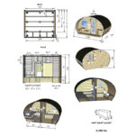 8 Person Hobbit Sauna Model G11 | Outdoor Pod Sauna Kit | Electric and Wood Fire Heating Options - Image 14