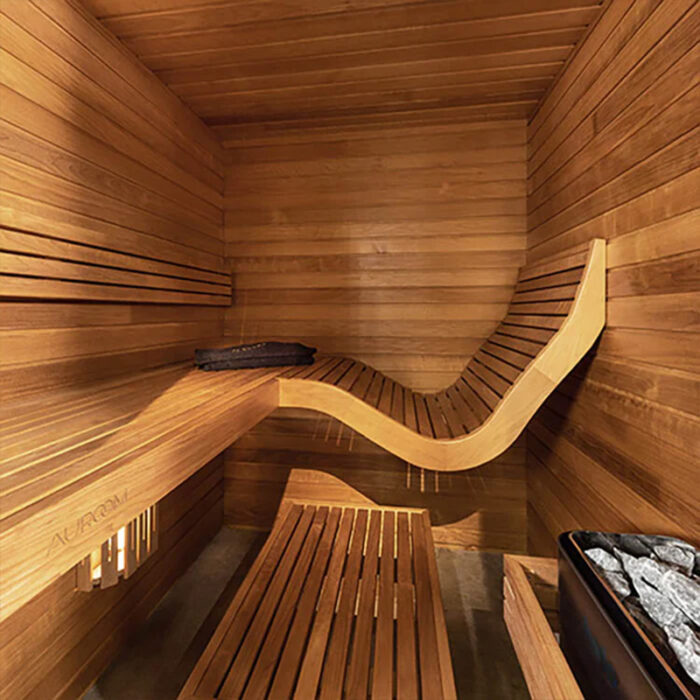 2 Person Luxury Modern Indoor Sauna | Auroom Baia Model | Aspen or Thermo-Aspen - Image 3