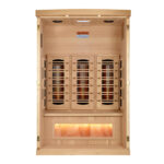 2 Person Infrared Sauna with Himalayan Salt Bar | Sunrise Model | Full Spectrum - Image 11