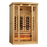 2 Person Infrared Sauna with Himalayan Salt Bar | Sunrise Model | Full Spectrum