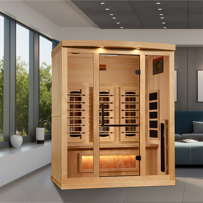 3 Person Infrared Sauna with Himalayan Salt Bar | Supernova Model | Full Spectrum - Image 5
