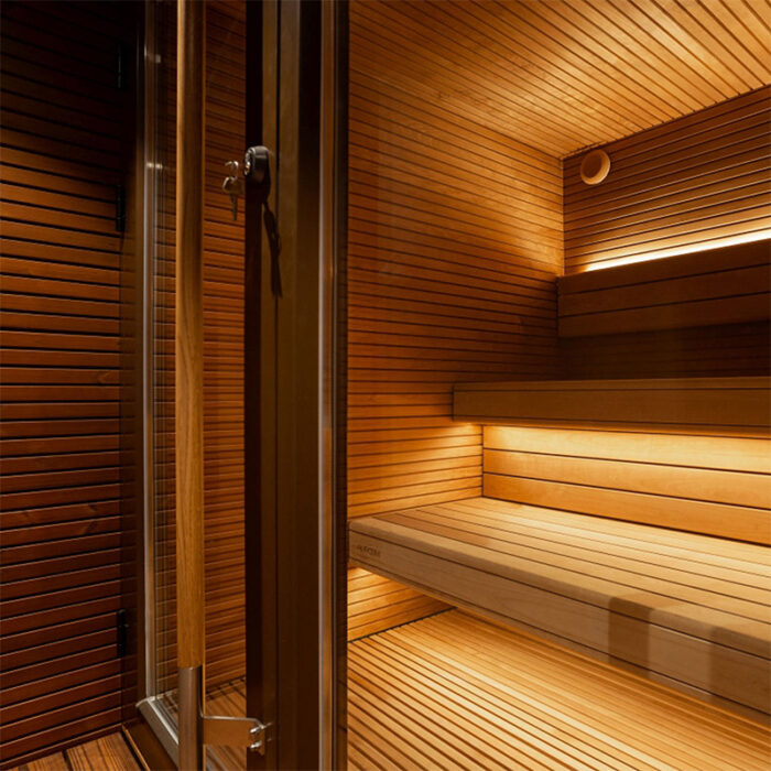 5 Person Arti High End Sauna | Fully Assembled Outdoor Cabin with Terrace - Image 9