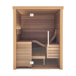 2 Person Indoor Modern Sauna | Auroom Baia Glass | Thermo-Aspen - Image 2