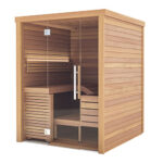 2 Person Indoor Modern Sauna | Auroom Baia Glass | Thermo-Aspen