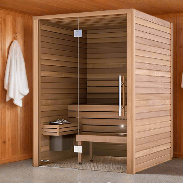 2 Person Luxury Indoor Sauna | Auroom Cala Glass | Aspen or Thermo-Aspen - Image 12