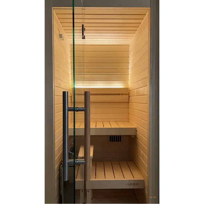 1 Person Indoor Premium Sauna Kit | Auroom Cala Glass Mini | Aspen or Thermo-Aspen - Image 16