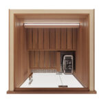1 Person Indoor Premium Sauna Kit | Auroom Cala Glass Mini | Aspen or Thermo-Aspen - Image 4
