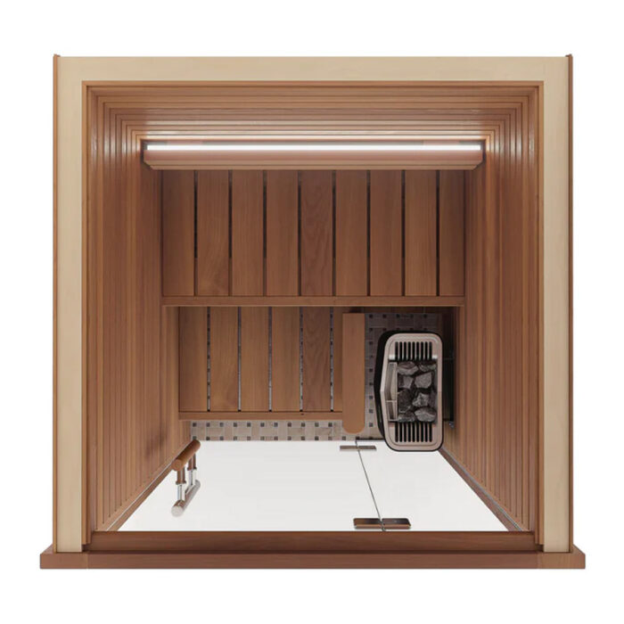 1 Person Indoor Premium Sauna Kit | Auroom Cala Glass Mini | Aspen or Thermo-Aspen - Image 4
