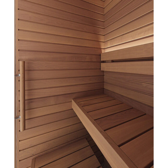 1 Person Indoor Premium Sauna Kit | Auroom Cala Glass Mini | Aspen or Thermo-Aspen - Image 9