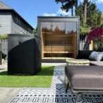 5 Person Mira L Spa-Grade Sauna | Glass Front Outdoor Cabin by Auroom | Black or Natural Finish - Image 6
