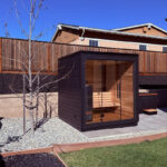5 Person Mira L Spa-Grade Sauna | Glass Front Outdoor Cabin by Auroom | Black or Natural Finish - Image 14