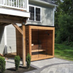 5 Person Mira L Spa-Grade Sauna | Glass Front Outdoor Cabin by Auroom | Black or Natural Finish - Image 12
