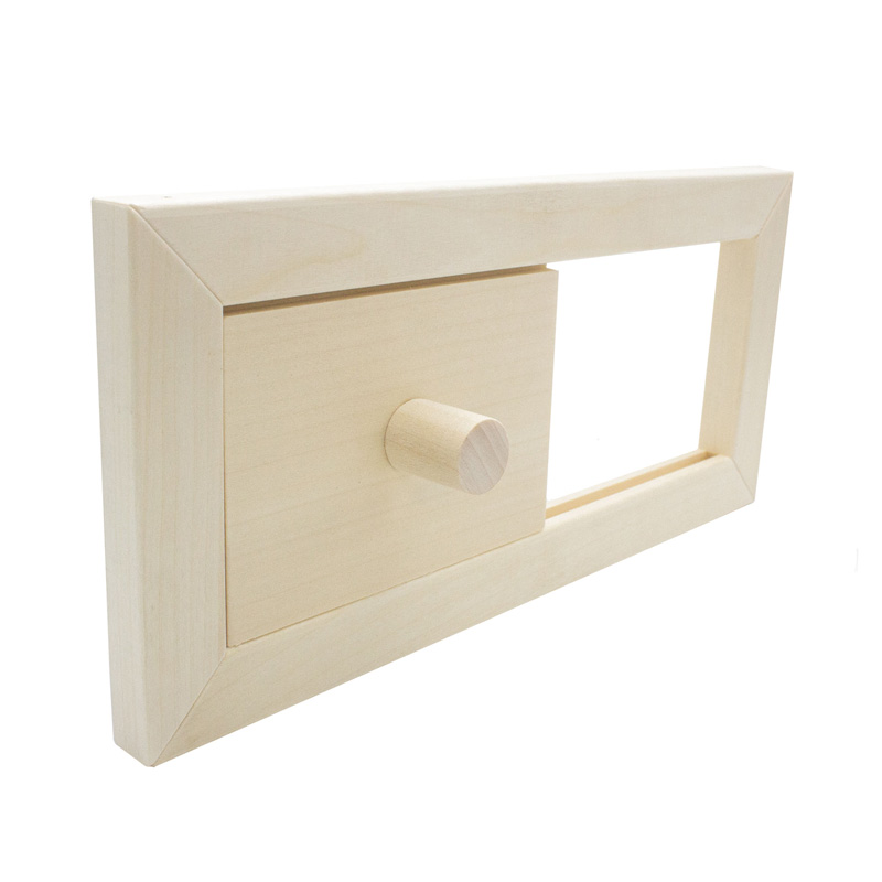 sauna air hatch _ aspen _ main pic 1 Aspen Sauna Ventilation Hatch | .5" x 5.2" x 11" - Image 1