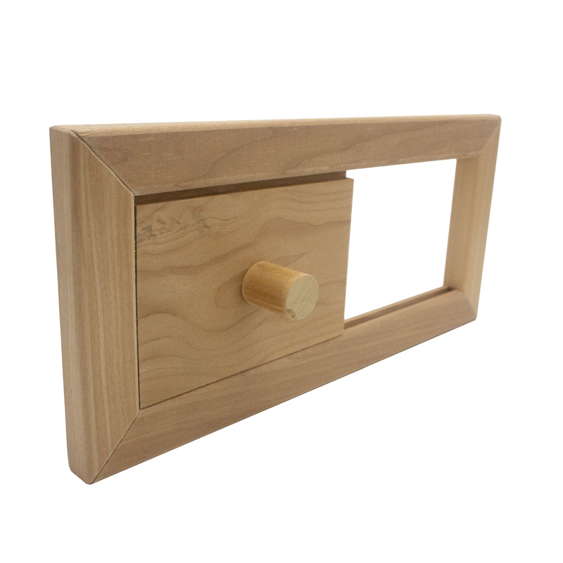 sauna air hatch _ thermo-aspen _ main pic 1 Thermo-Aspen Sauna Ventilation Hatch | .5" x 5.2" x 11" - Image 1