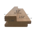 Thermo-Aspen Grace™ Tongue & Groove Sauna Wood | 2×3 Large-Gap | 8' Wall Material - Image 5