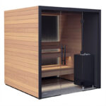2 - 5 Person Vulcana Luxury Modern Sauna | Glass Front Cabin by Auroom