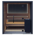 2 - 5 Person Vulcana Luxury Modern Sauna | Glass Front Cabin by Auroom - Image 2