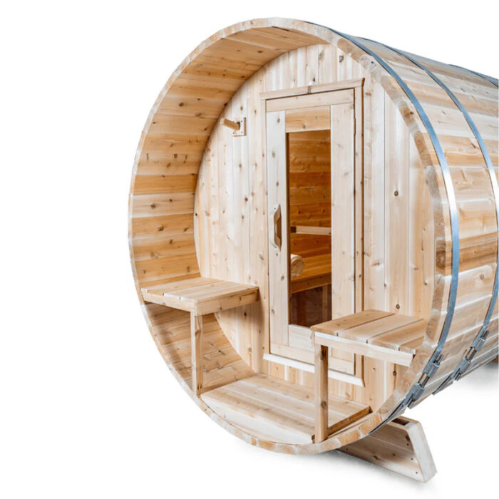 4 Person Outdoor Cedar Sauna | Serenity Collection | Canadian Timber Cedar Sauna | 285 Cu. Ft. - Image 4