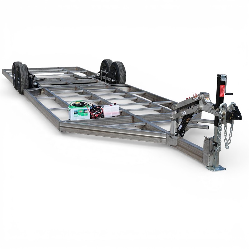 mobile sauna trailer _ hydraulic _ bare 1-Photoroom Mobile Sauna Trailer | Hydraulic Drop-Down Galvanized Steel | Multiple Widths and Lengths - Image 1