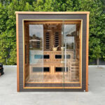 6-Person Outdoor Hybrid Sauna | Golden Design Karlstad Series | Outdoor Infrared Sauna - Image 6